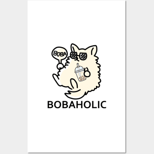 Bobaholic Cat Is The Boss! Posters and Art